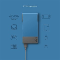 GP M2 Series Powerbank 20000mAh Bl - High Capacity, Fast Charging & Reliable Power Solution!